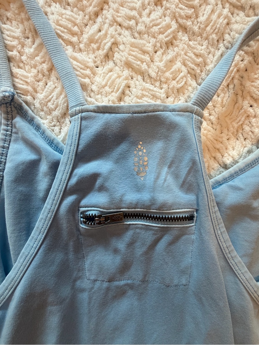 Free People Movement Light Blue Romper Dress - Picture 2 of 5
